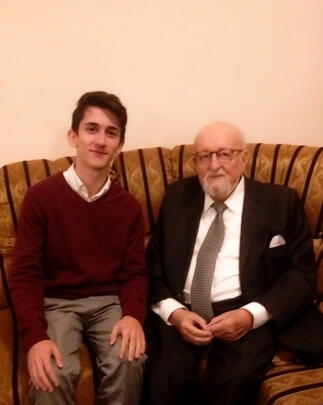 With Krzysztof Penderecki